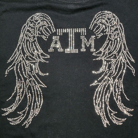 Top Pro Texas A&M Bling SS Black Tee - Size Large - Picture 1 of 5